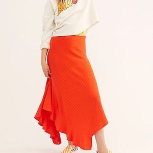 NWT Free People Flowy Beachwood Long Maxi Skirt